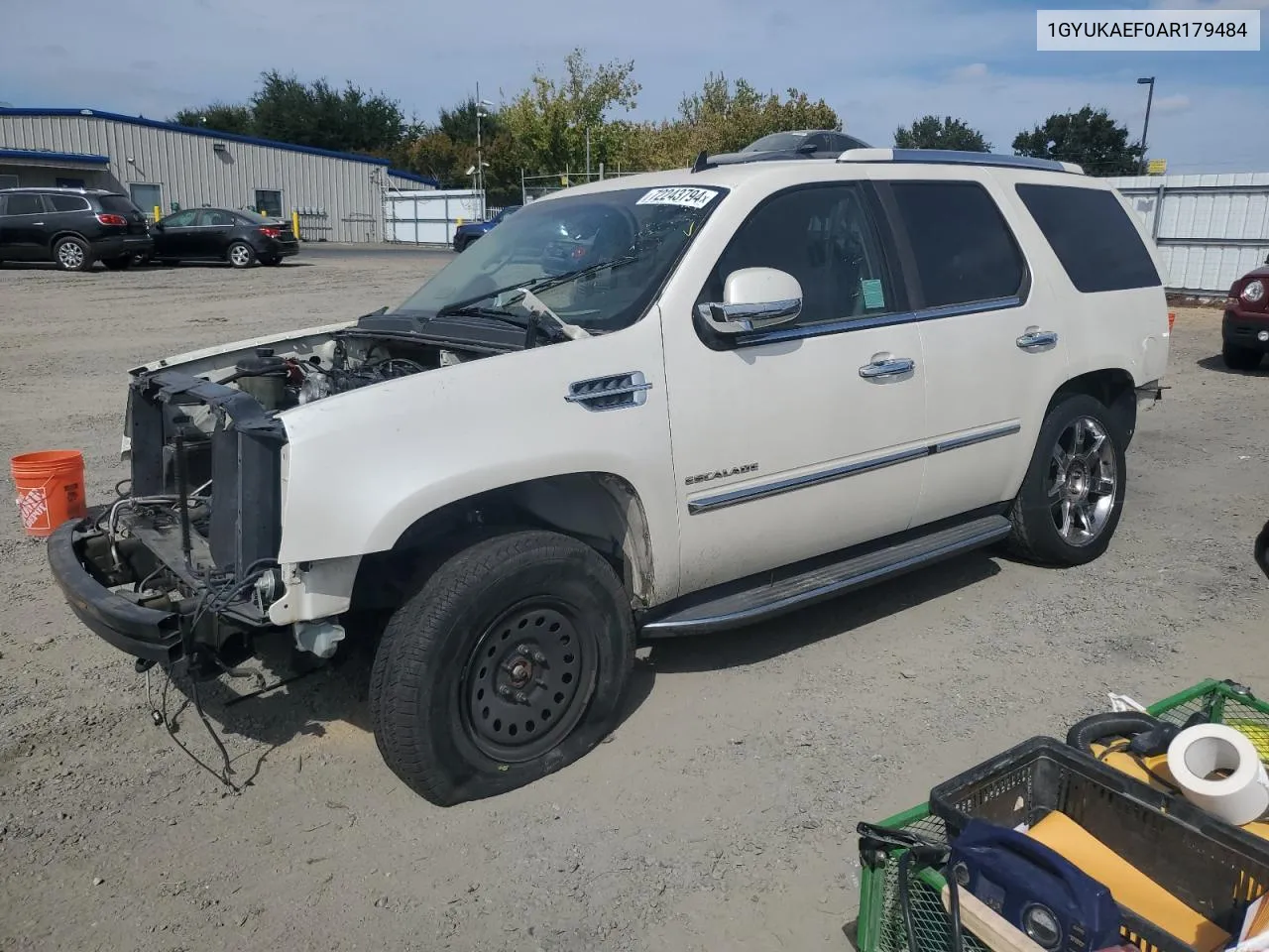 2010 Cadillac Escalade VIN: 1GYUKAEF0AR179484 Lot: 72243794