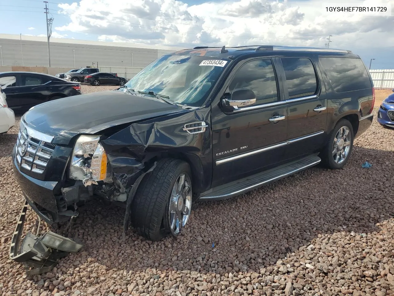 1GYS4HEF7BR141729 2011 Cadillac Escalade Esv Luxury