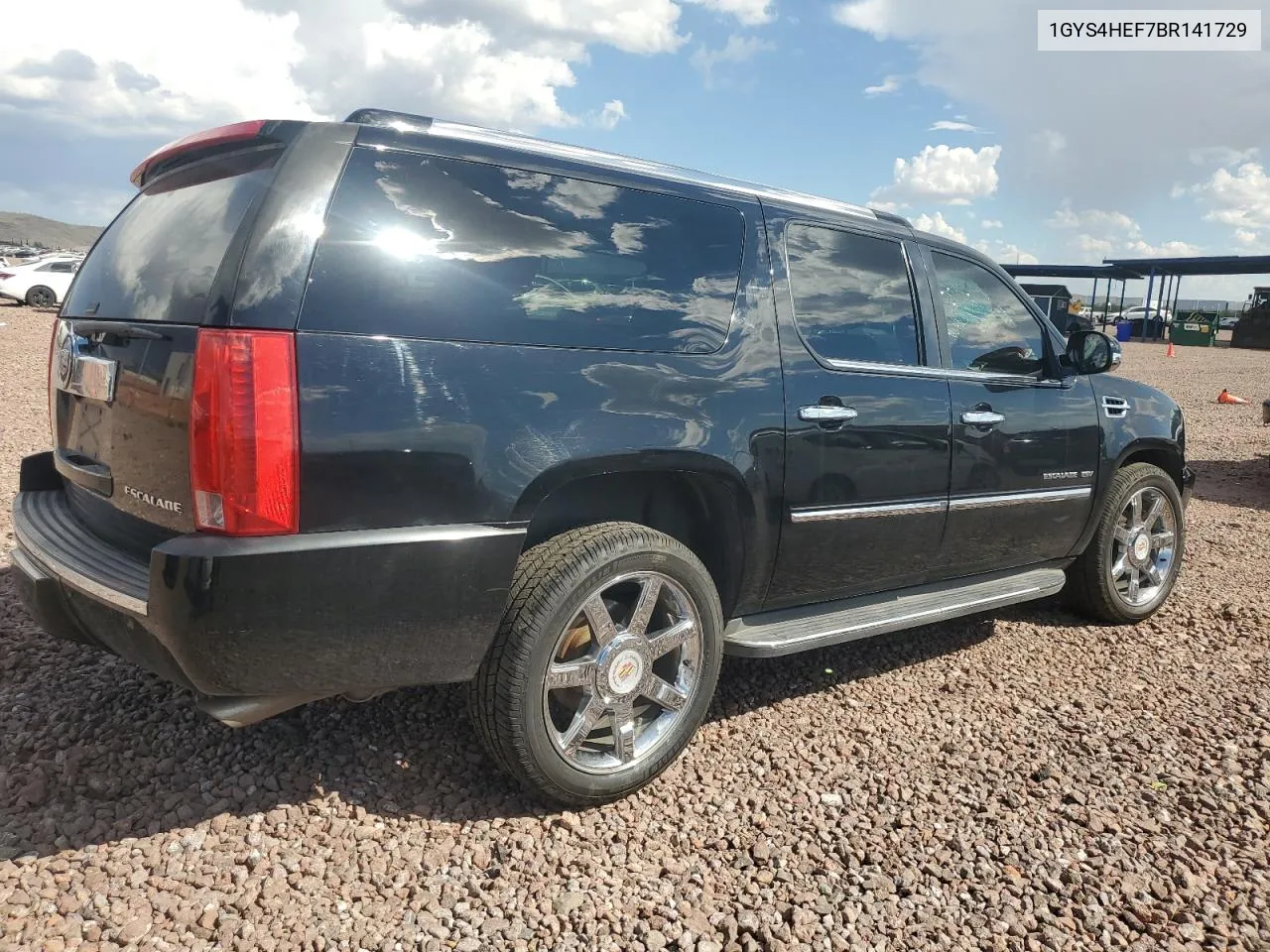 2011 Cadillac Escalade Esv Luxury VIN: 1GYS4HEF7BR141729 Lot: 47353434