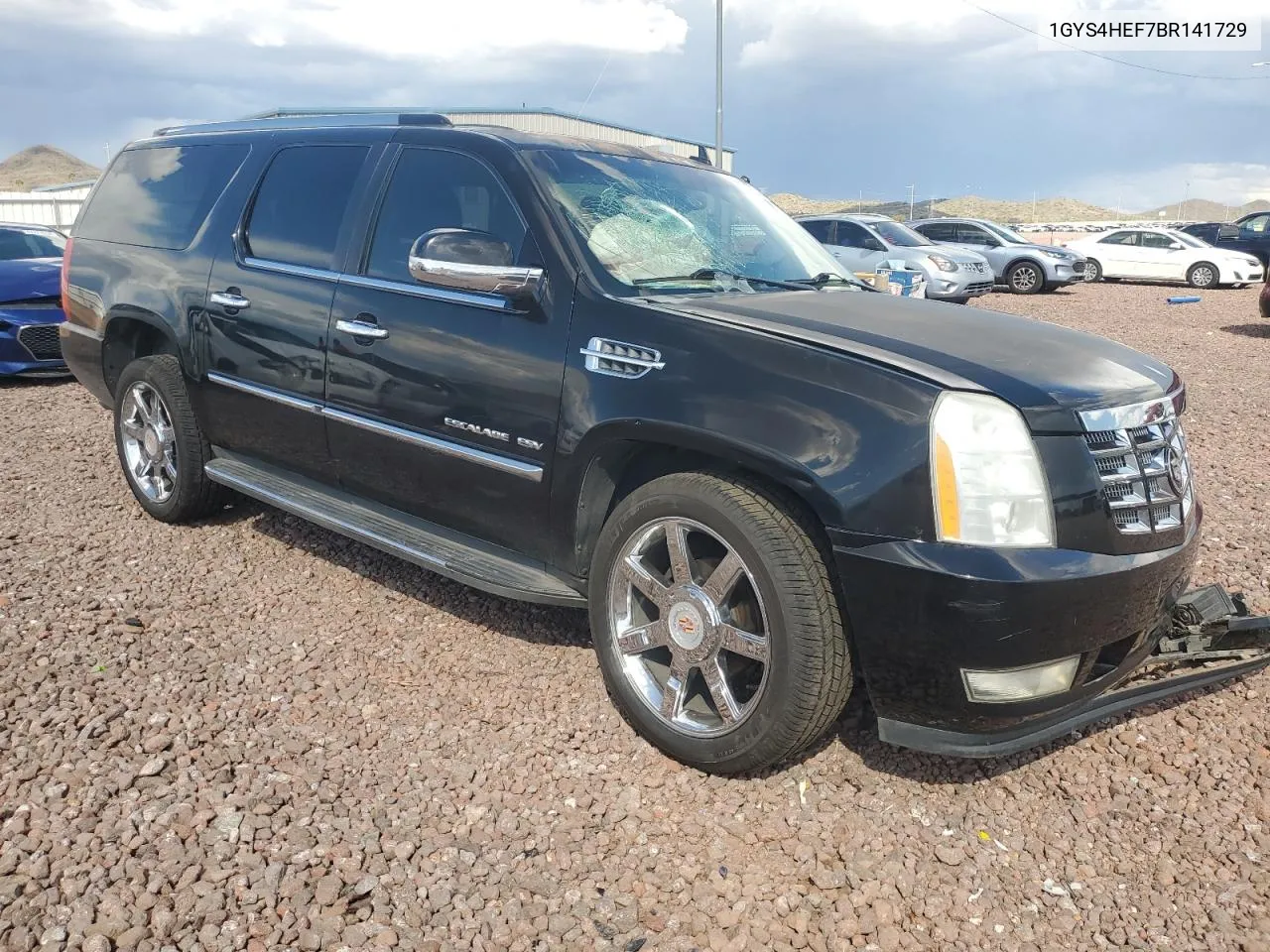 2011 Cadillac Escalade Esv Luxury VIN: 1GYS4HEF7BR141729 Lot: 47353434