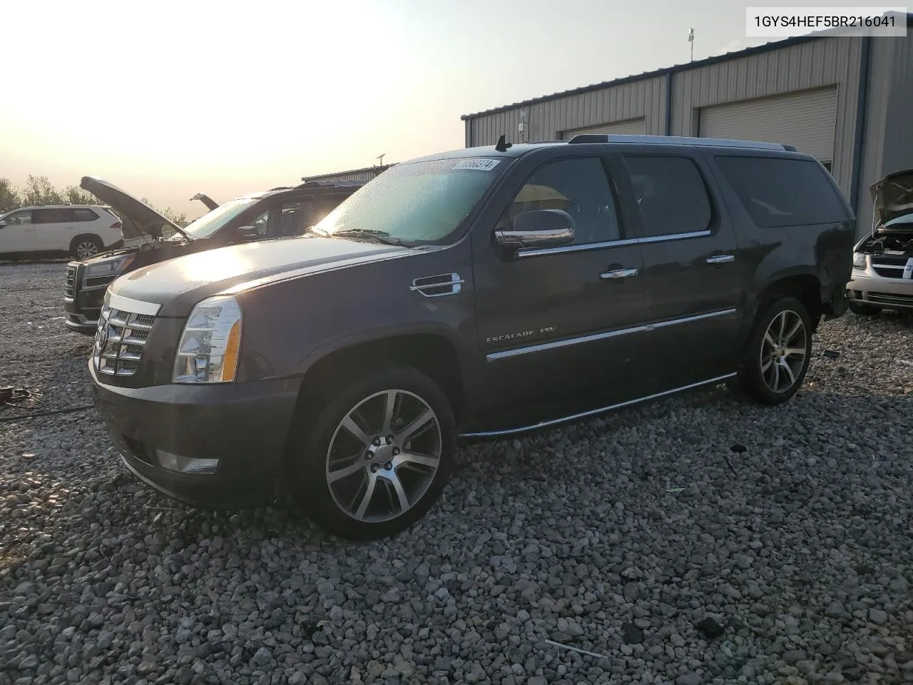 2011 Cadillac Escalade Esv Luxury VIN: 1GYS4HEF5BR216041 Lot: 70660374