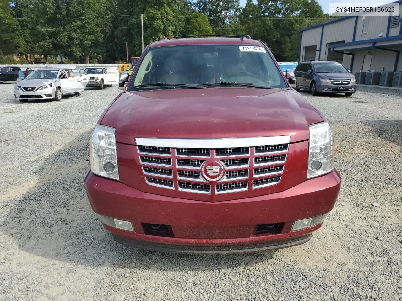 2011 Cadillac Escalade Esv Luxury VIN: 1GYS4HEF0BR156623 Lot: 71173024