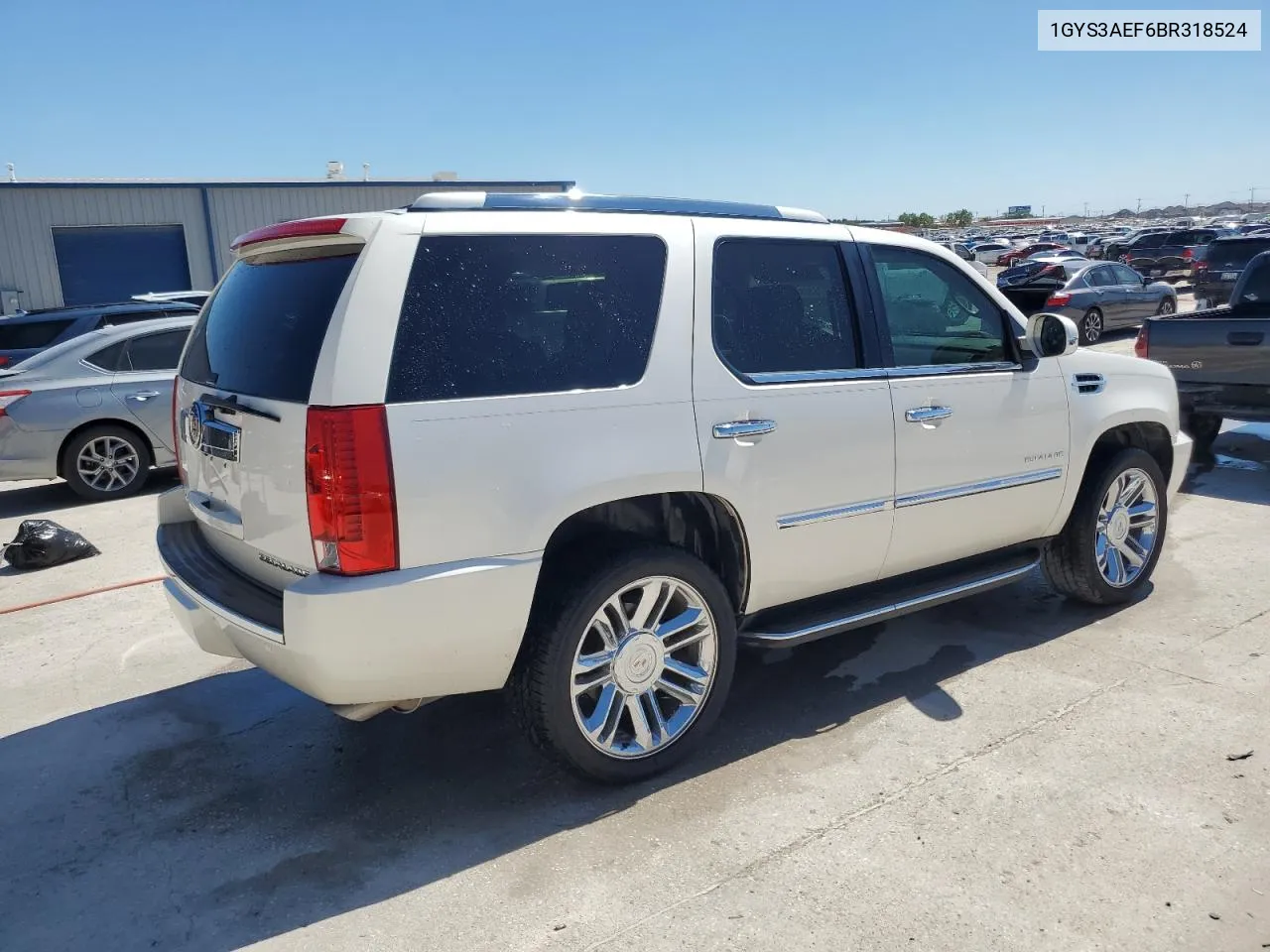 2011 Cadillac Escalade VIN: 1GYS3AEF6BR318524 Lot: 72783234