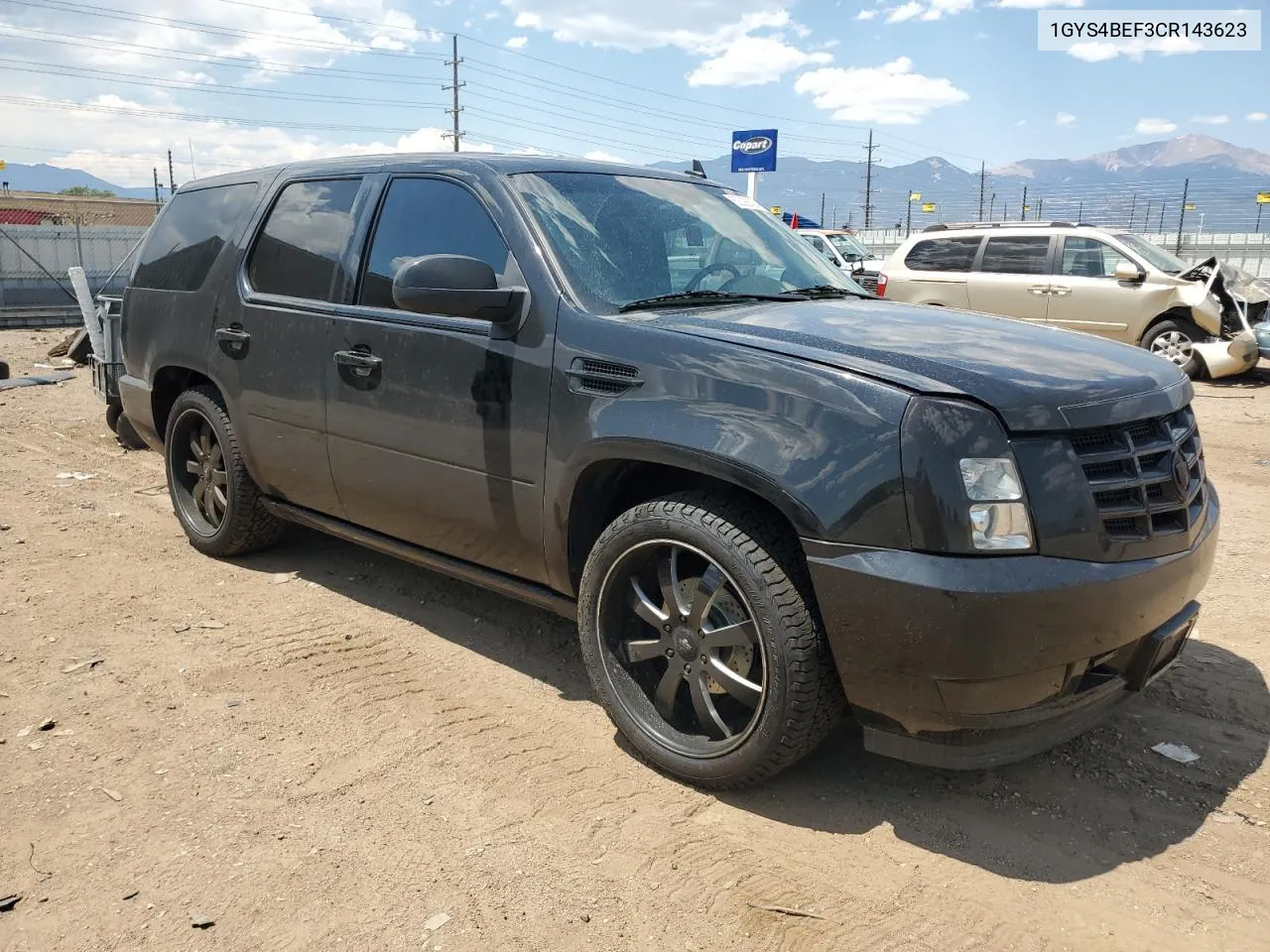 2012 Cadillac Escalade Luxury VIN: 1GYS4BEF3CR143623 Lot: 62092024