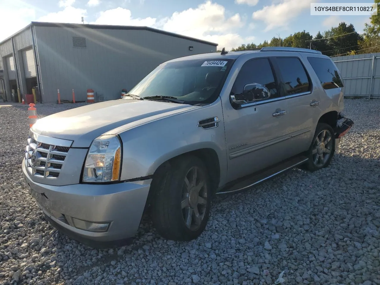 2012 Cadillac Escalade Luxury VIN: 1GYS4BEF8CR110827 Lot: 70494424