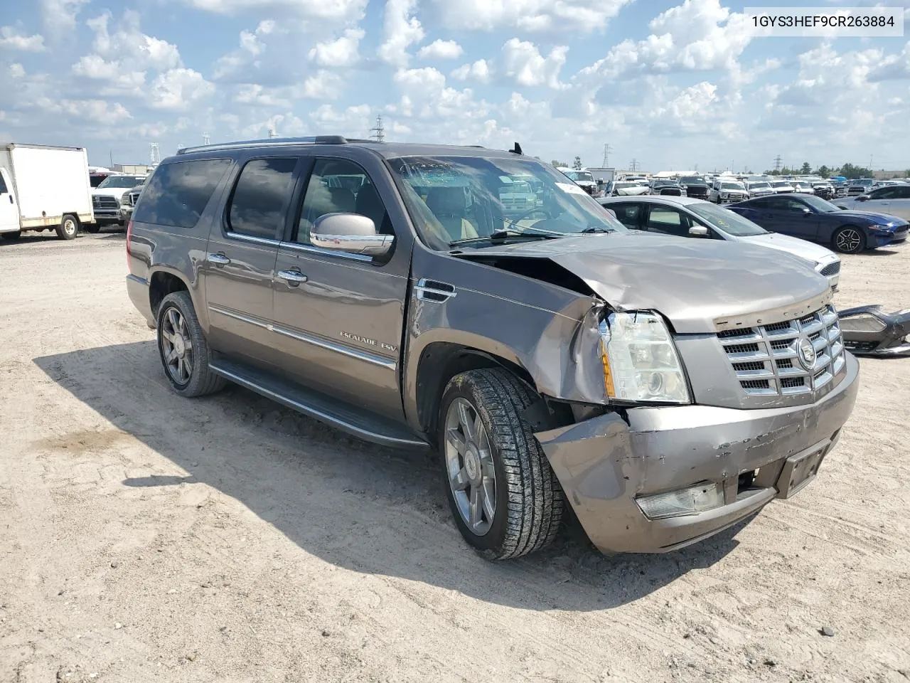 2012 Cadillac Escalade Esv Luxury VIN: 1GYS3HEF9CR263884 Lot: 71485034