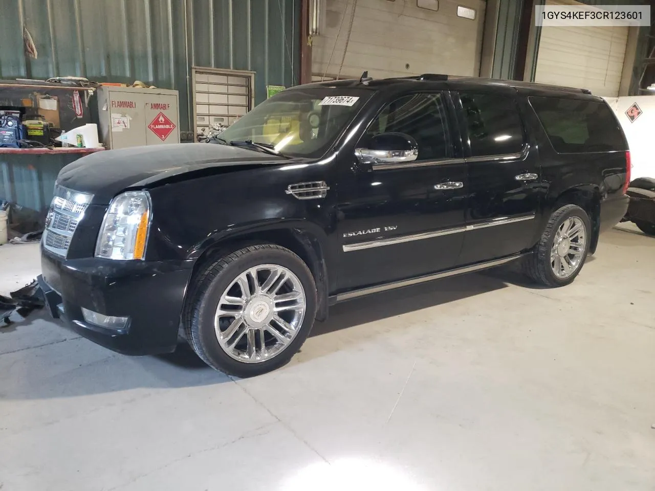 2012 Cadillac Escalade Esv Platinum VIN: 1GYS4KEF3CR123601 Lot: 71739674