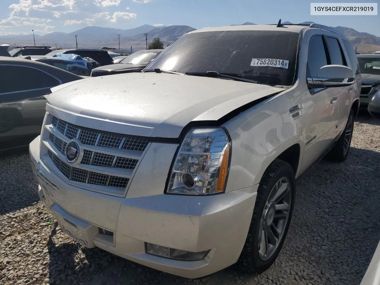 2012 Cadillac Escalade Premium VIN: 1GYS4CEFXCR219019 Lot: 75820314