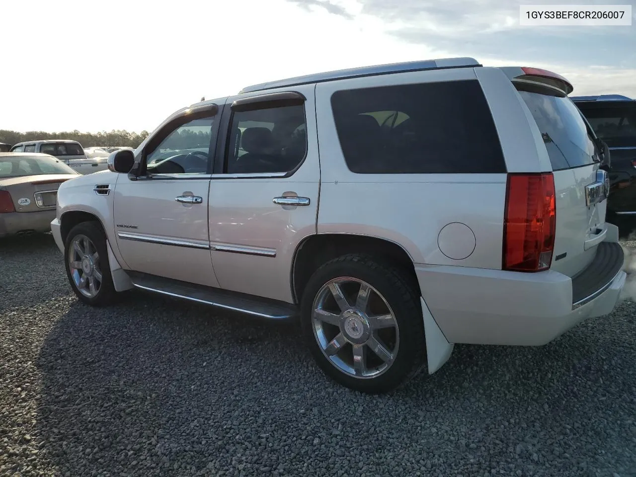 2012 Cadillac Escalade Luxury VIN: 1GYS3BEF8CR206007 Lot: 75913134