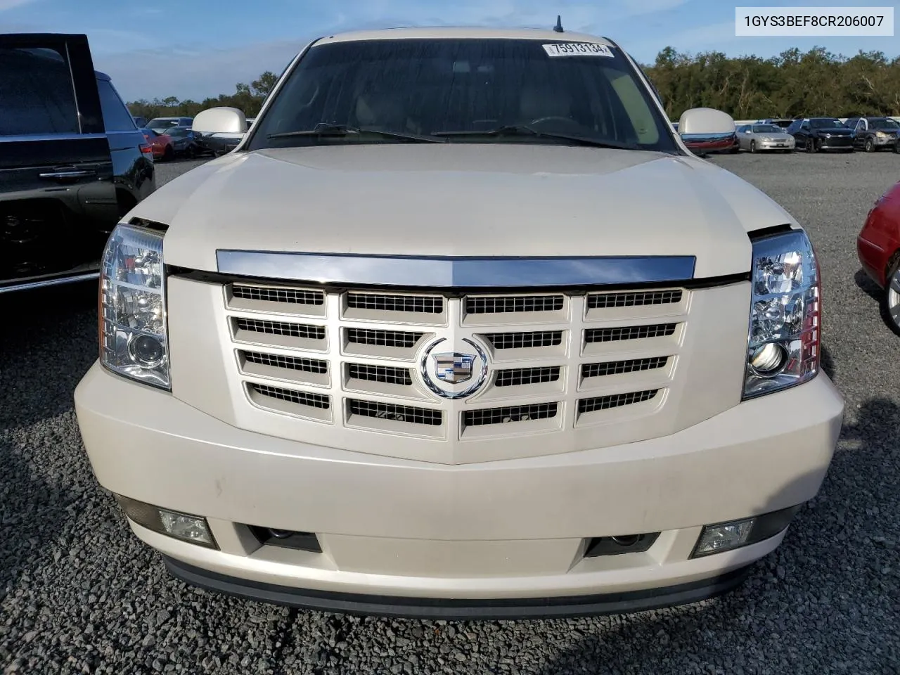 2012 Cadillac Escalade Luxury VIN: 1GYS3BEF8CR206007 Lot: 75913134