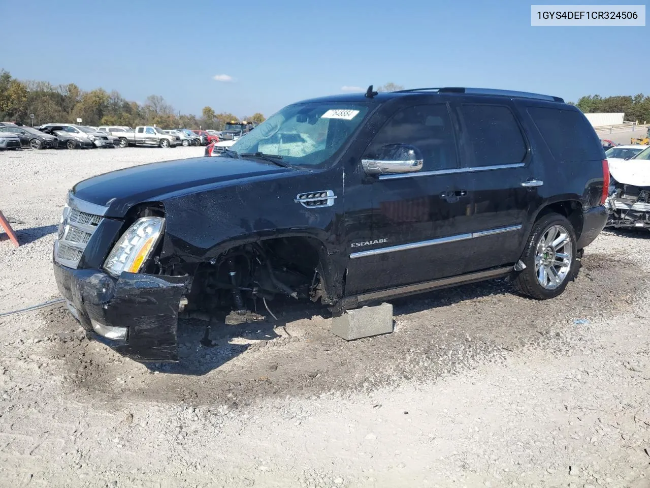 2012 Cadillac Escalade Platinum VIN: 1GYS4DEF1CR324506 Lot: 77648884