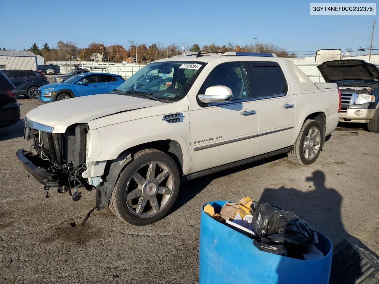 2012 Cadillac Escalade Ext Premium VIN: 3GYT4NEF0CG232376 Lot: 79189284