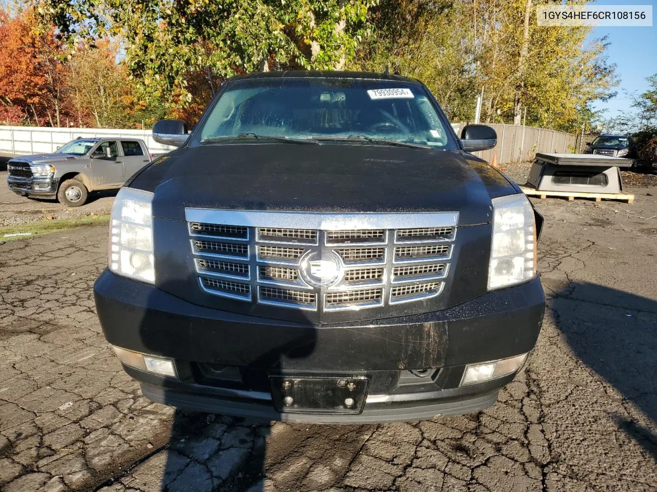 2012 Cadillac Escalade Esv Luxury VIN: 1GYS4HEF6CR108156 Lot: 79930954