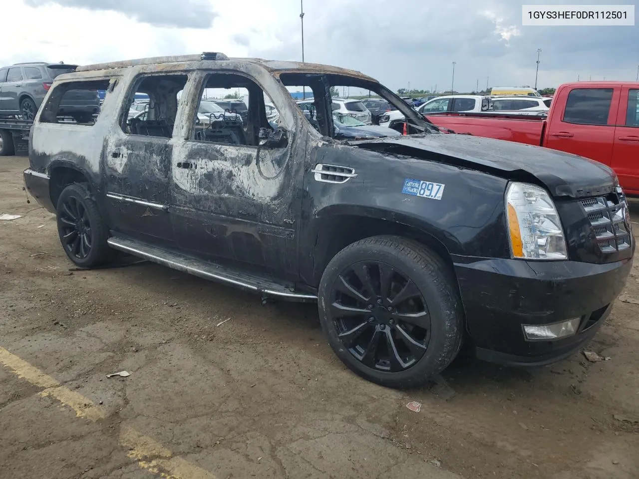 1GYS3HEF0DR112501 2013 Cadillac Escalade Esv Luxury