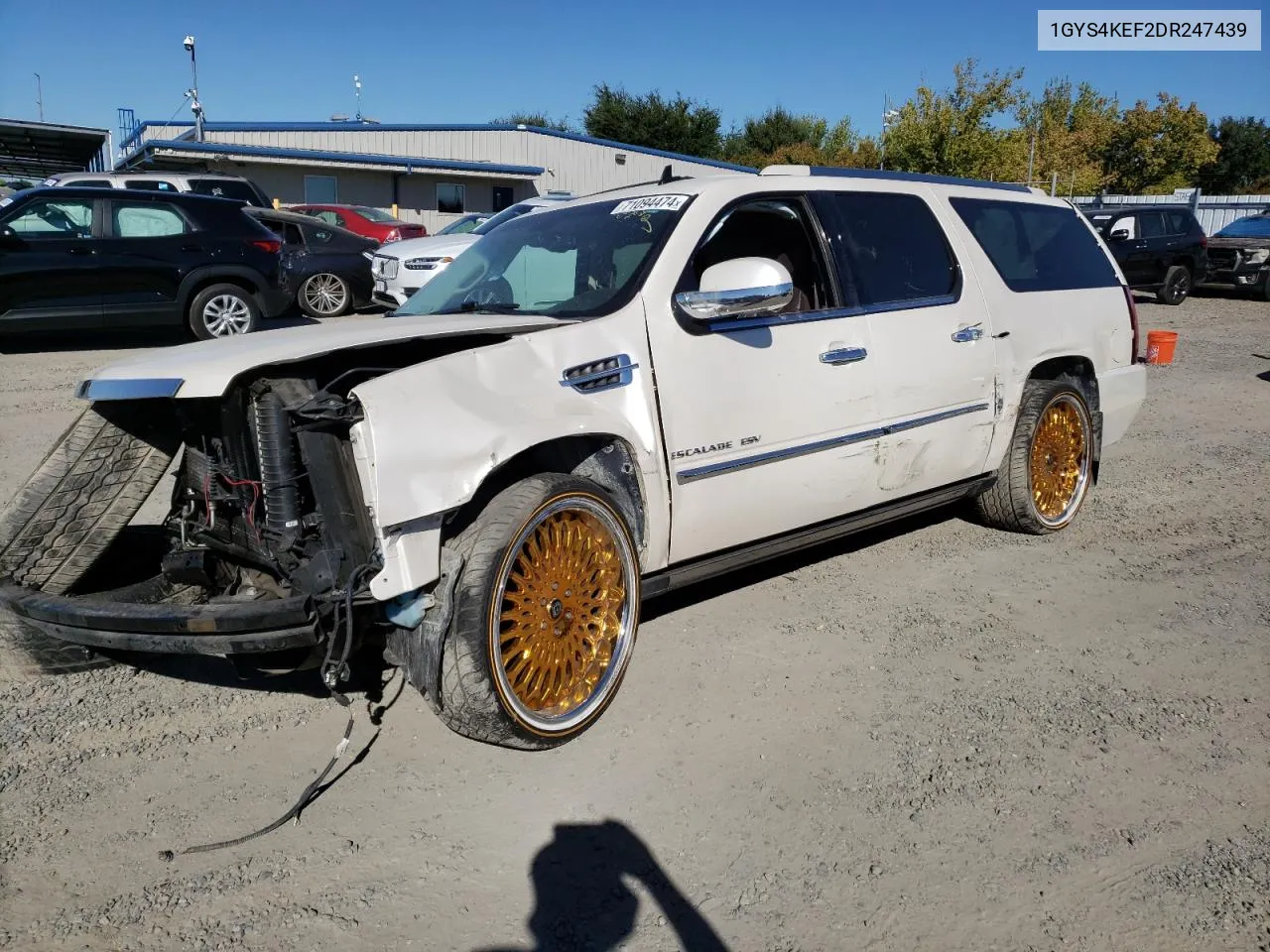 2013 Cadillac Escalade Esv Platinum VIN: 1GYS4KEF2DR247439 Lot: 71094474