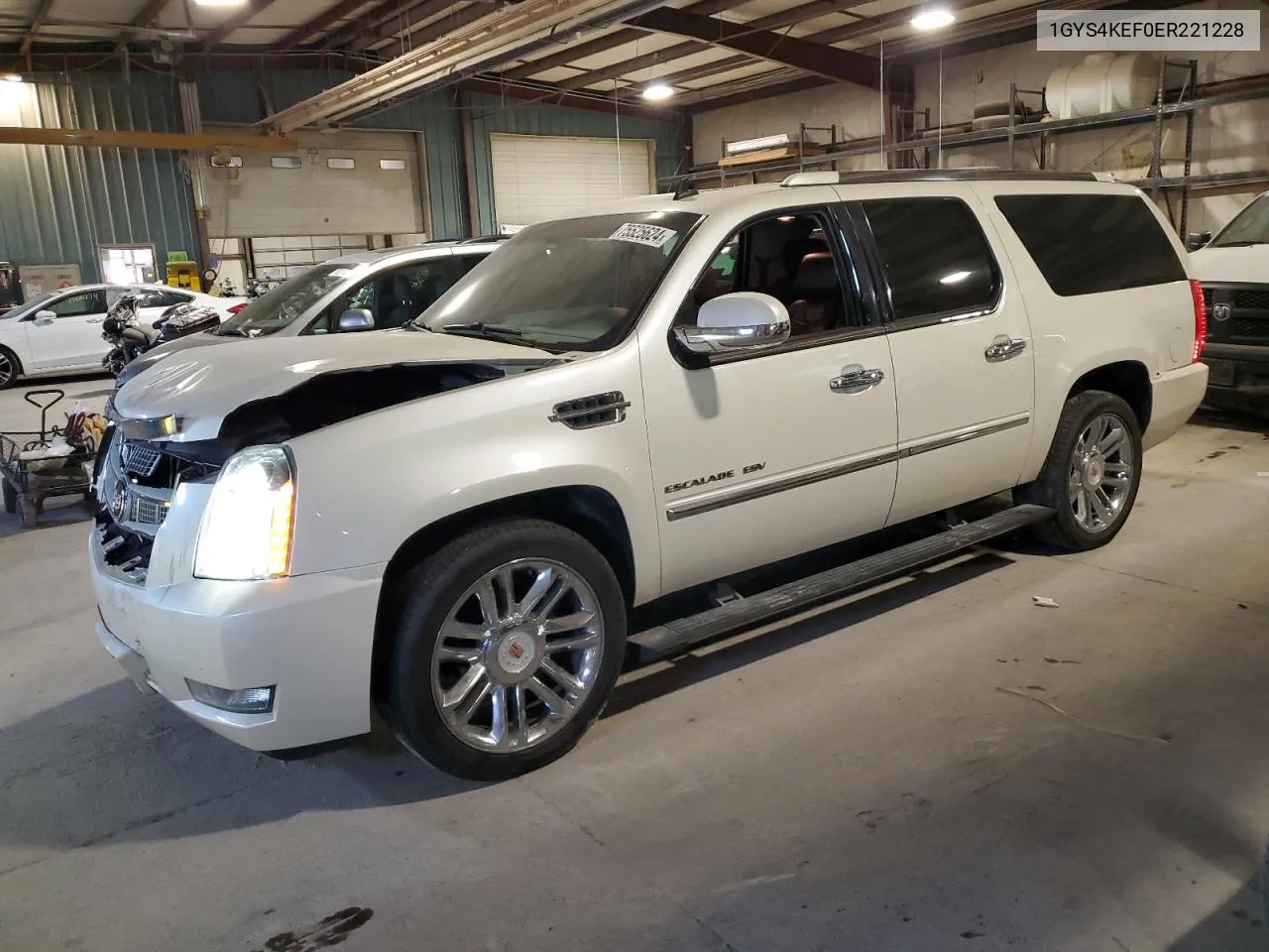 2014 Cadillac Escalade Esv Platinum VIN: 1GYS4KEF0ER221228 Lot: 75525624