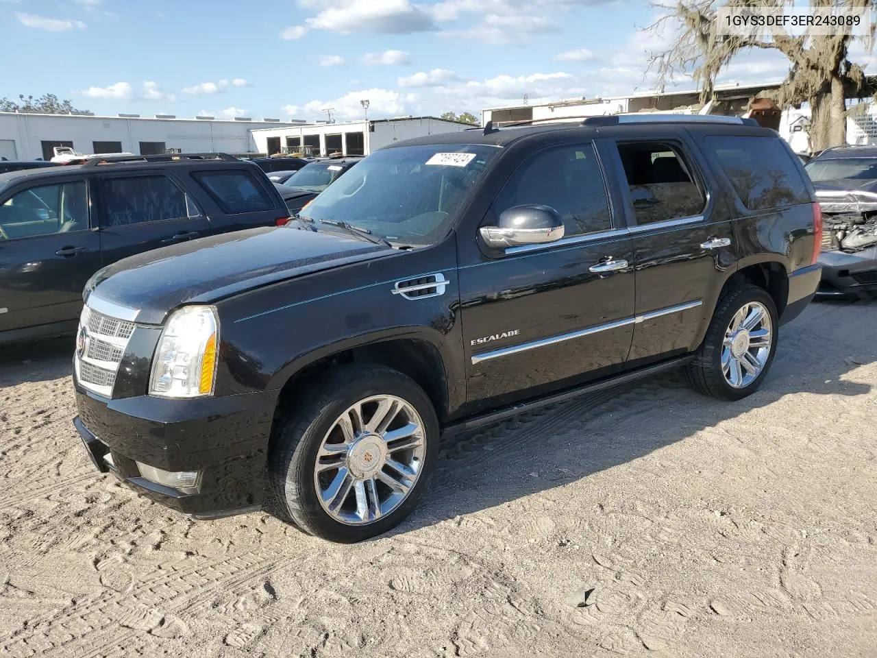 2014 Cadillac Escalade Platinum VIN: 1GYS3DEF3ER243089 Lot: 77697424