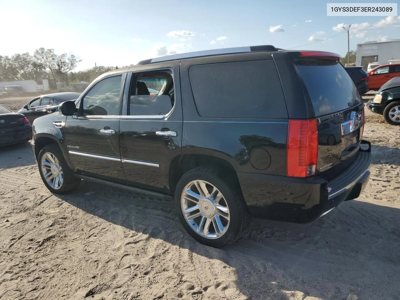 2014 Cadillac Escalade Platinum VIN: 1GYS3DEF3ER243089 Lot: 77697424