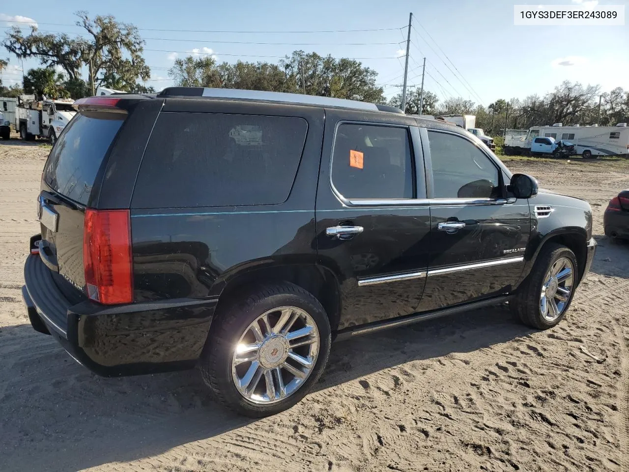 2014 Cadillac Escalade Platinum VIN: 1GYS3DEF3ER243089 Lot: 77697424