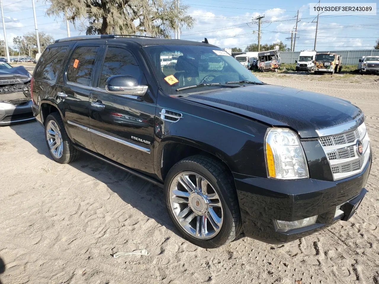 2014 Cadillac Escalade Platinum VIN: 1GYS3DEF3ER243089 Lot: 77697424