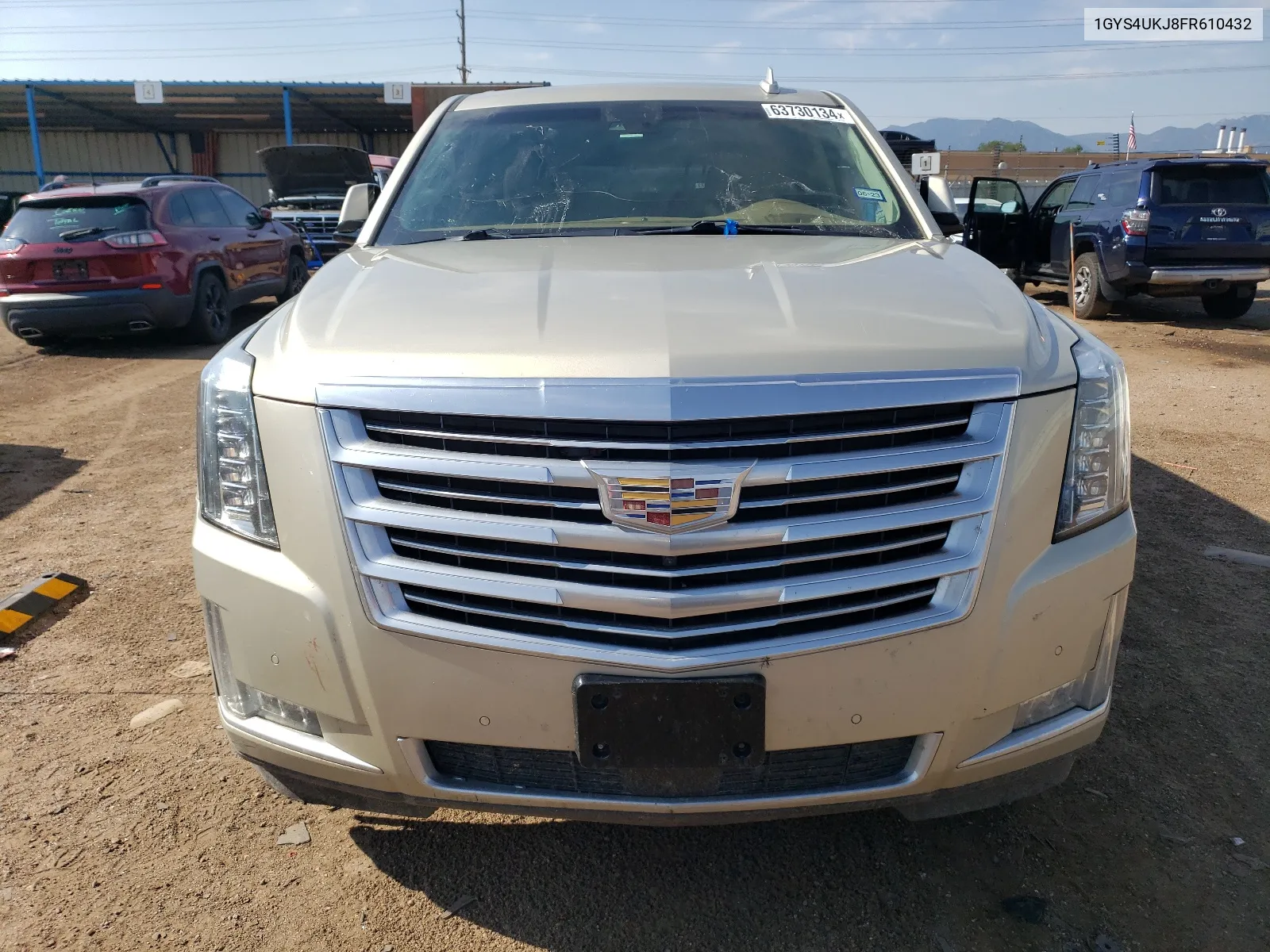 2015 Cadillac Escalade Esv Platinum VIN: 1GYS4UKJ8FR610432 Lot: 63730134