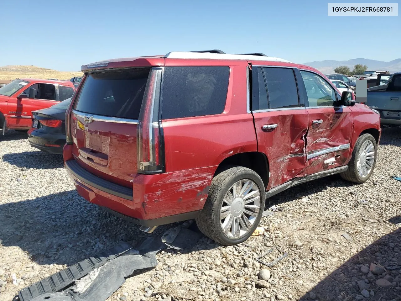 1GYS4PKJ2FR668781 2015 Cadillac Escalade Platinum