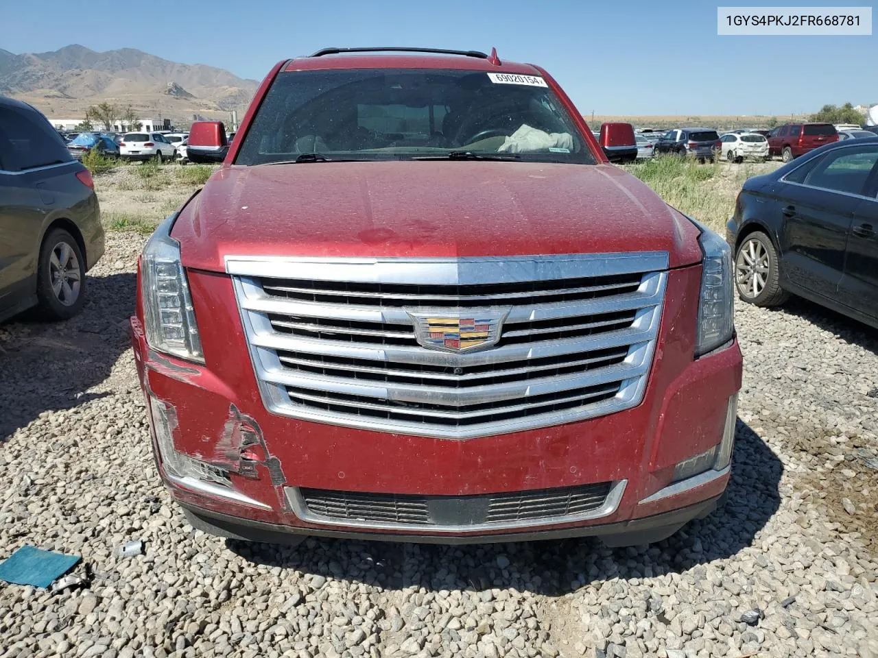 1GYS4PKJ2FR668781 2015 Cadillac Escalade Platinum