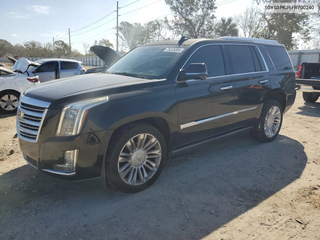 2015 Cadillac Escalade Platinum VIN: 1GYS3PKJ5FR700240 Lot: 75325384