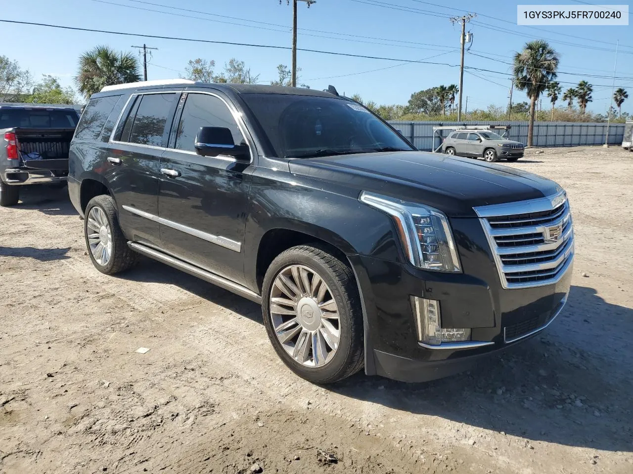 2015 Cadillac Escalade Platinum VIN: 1GYS3PKJ5FR700240 Lot: 75325384