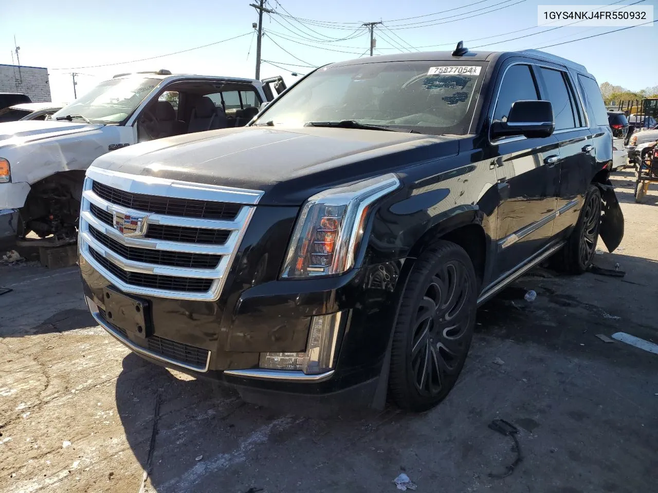 2015 Cadillac Escalade Premium VIN: 1GYS4NKJ4FR550932 Lot: 75877054