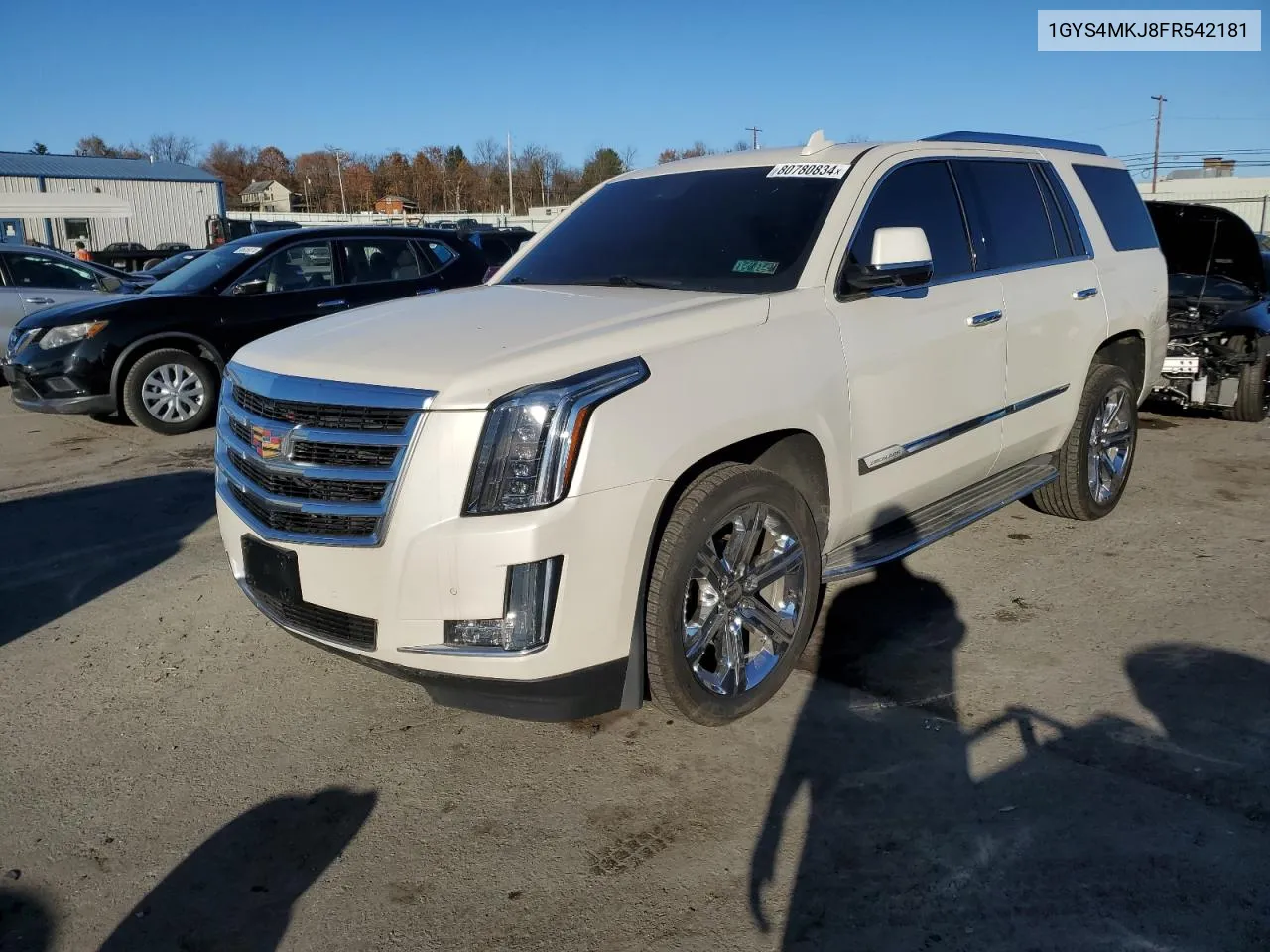 2015 Cadillac Escalade Luxury VIN: 1GYS4MKJ8FR542181 Lot: 80780834