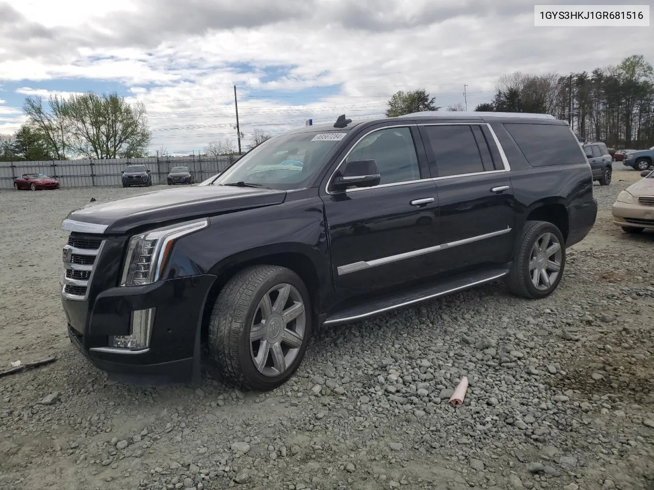 1GYS3HKJ1GR681516 2016 Cadillac Escalade Esv Luxury