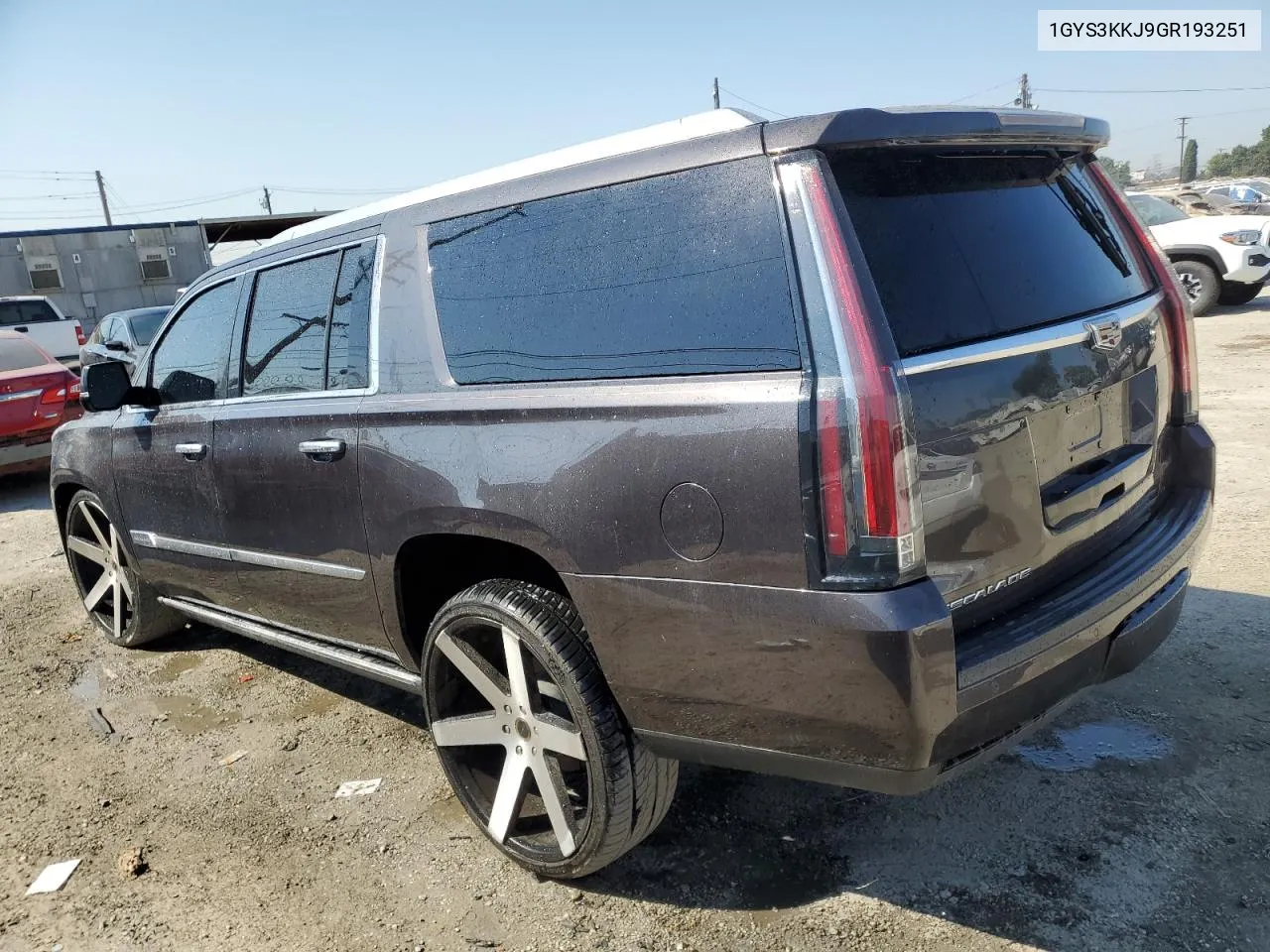 1GYS3KKJ9GR193251 2016 Cadillac Escalade Esv Platinum