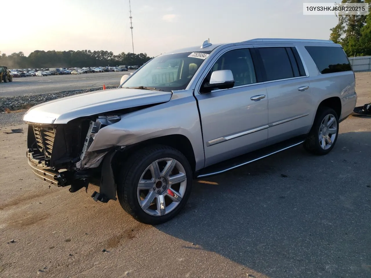 1GYS3HKJ6GR220215 2016 Cadillac Escalade Esv Luxury