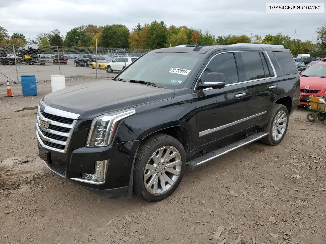 2016 Cadillac Escalade Premium VIN: 1GYS4CKJ9GR104250 Lot: 72723994