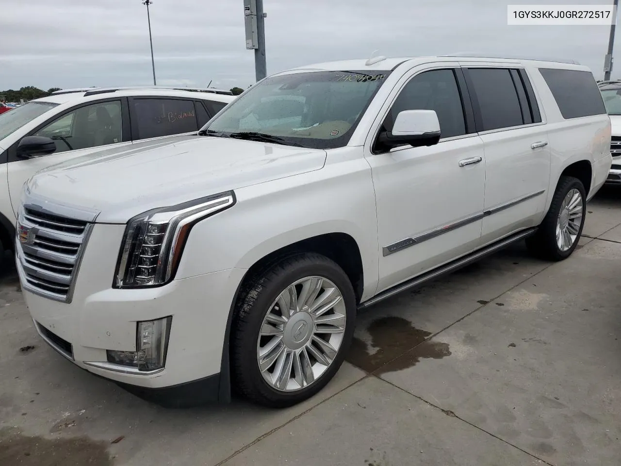 2016 Cadillac Escalade Esv Platinum VIN: 1GYS3KKJ0GR272517 Lot: 74091044