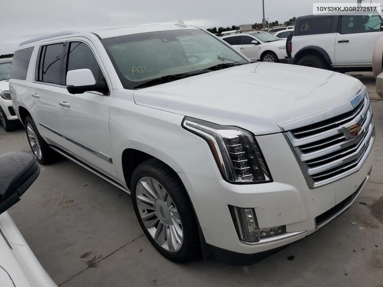 2016 Cadillac Escalade Esv Platinum VIN: 1GYS3KKJ0GR272517 Lot: 74091044