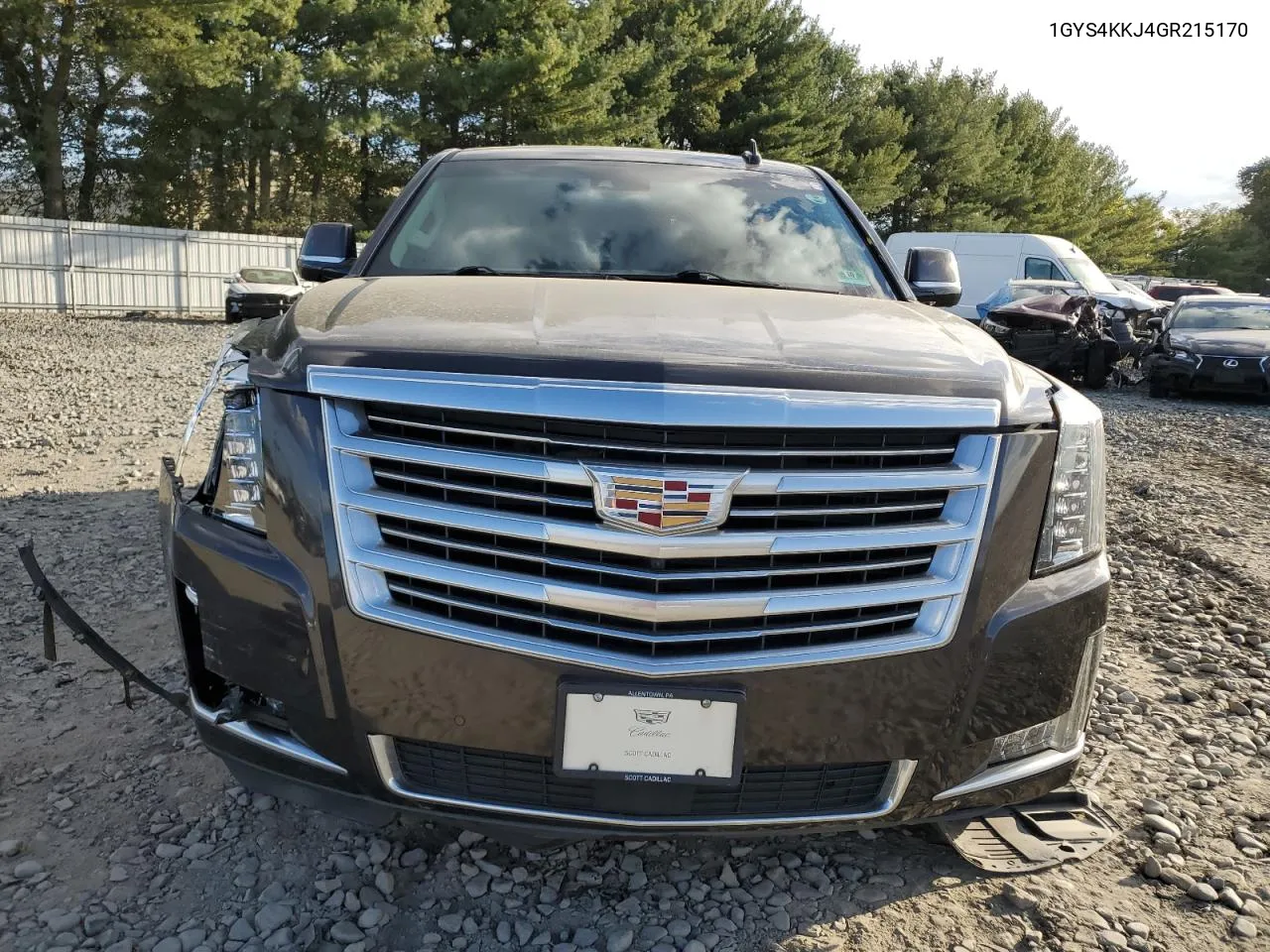 2016 Cadillac Escalade Esv Platinum VIN: 1GYS4KKJ4GR215170 Lot: 74111564