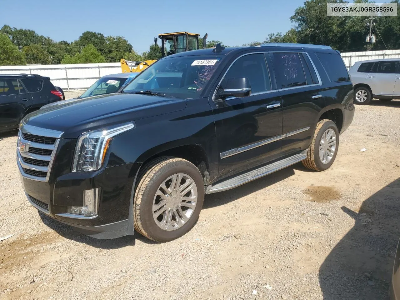 2016 Cadillac Escalade VIN: 1GYS3AKJ0GR358596 Lot: 74187384