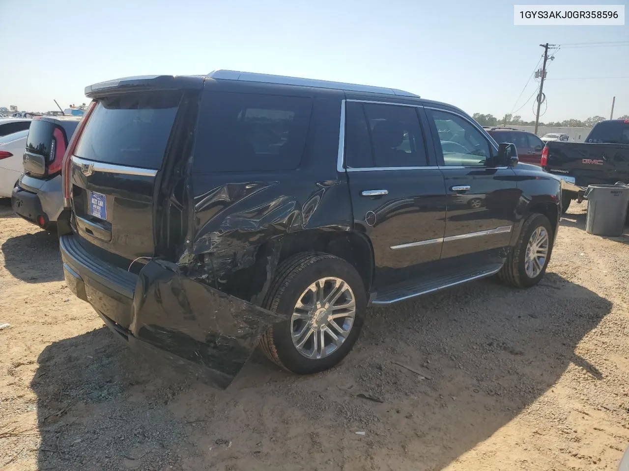 2016 Cadillac Escalade VIN: 1GYS3AKJ0GR358596 Lot: 74187384