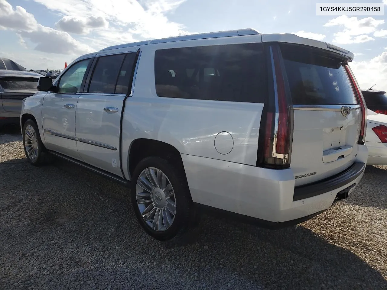 2016 Cadillac Escalade Esv Platinum VIN: 1GYS4KKJ5GR290458 Lot: 74626384