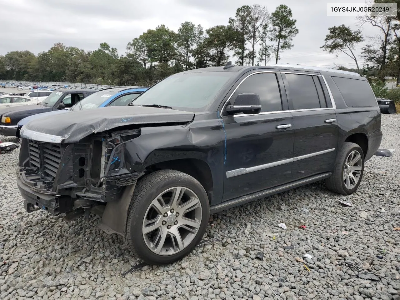 2016 Cadillac Escalade Esv Premium VIN: 1GYS4JKJ0GR202491 Lot: 77451404