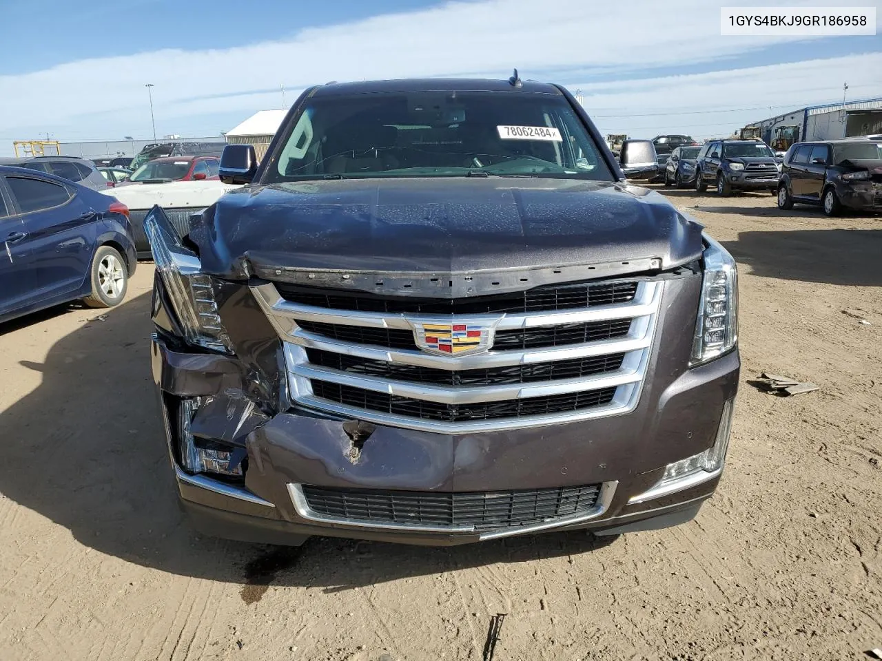 2016 Cadillac Escalade Luxury VIN: 1GYS4BKJ9GR186958 Lot: 78062484