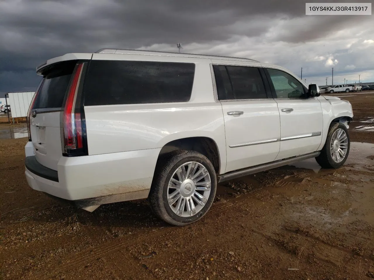 2016 Cadillac Escalade Esv Platinum VIN: 1GYS4KKJ3GR413917 Lot: 78860284