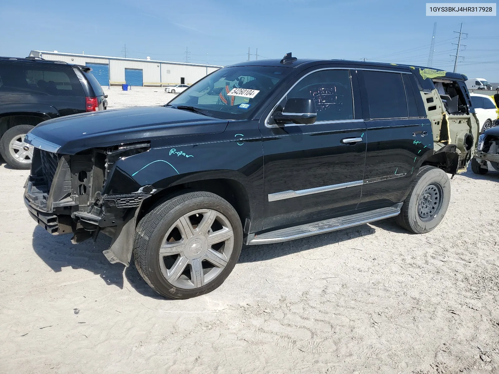 2017 Cadillac Escalade Luxury VIN: 1GYS3BKJ4HR317928 Lot: 54260104