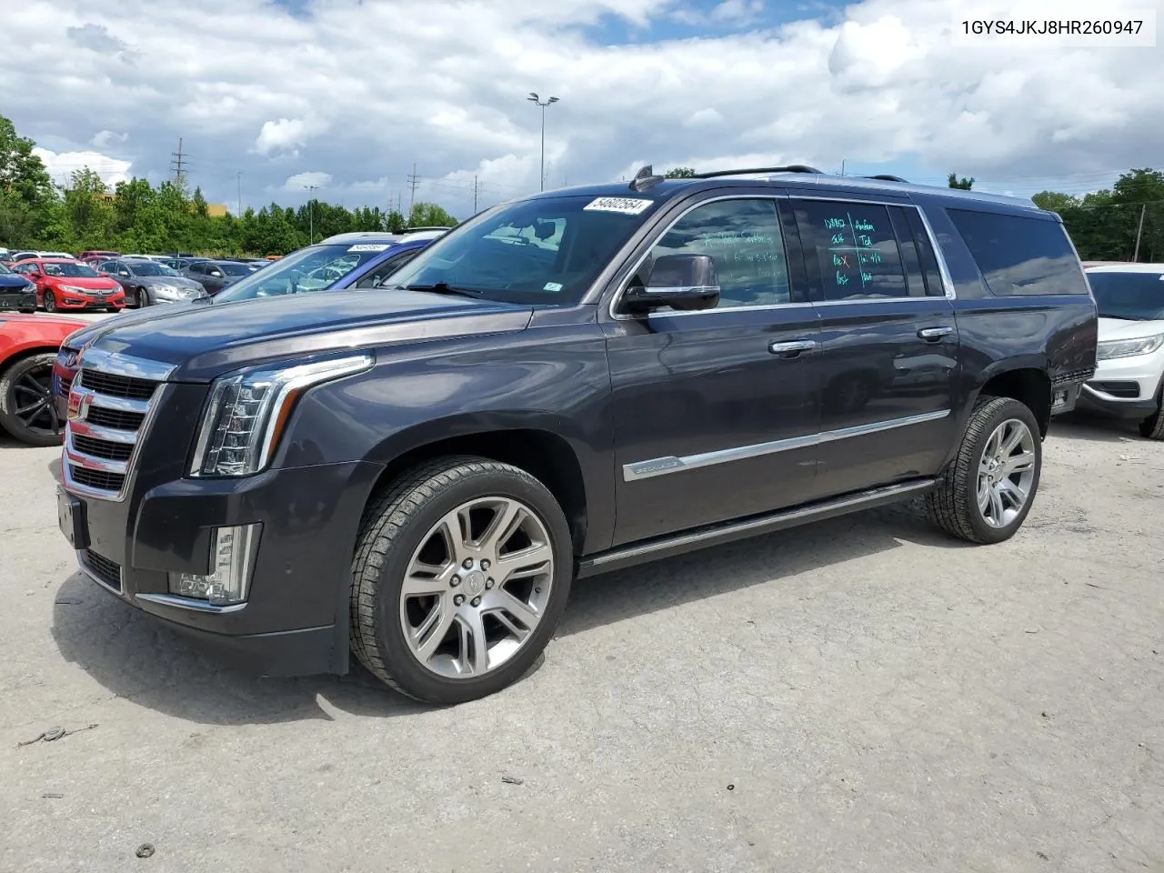 1GYS4JKJ8HR260947 2017 Cadillac Escalade Esv Premium Luxury