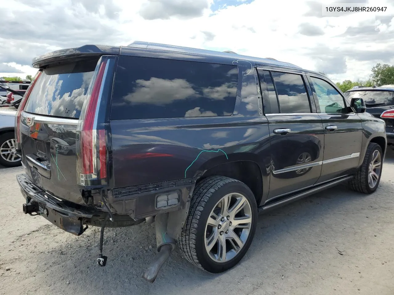 1GYS4JKJ8HR260947 2017 Cadillac Escalade Esv Premium Luxury