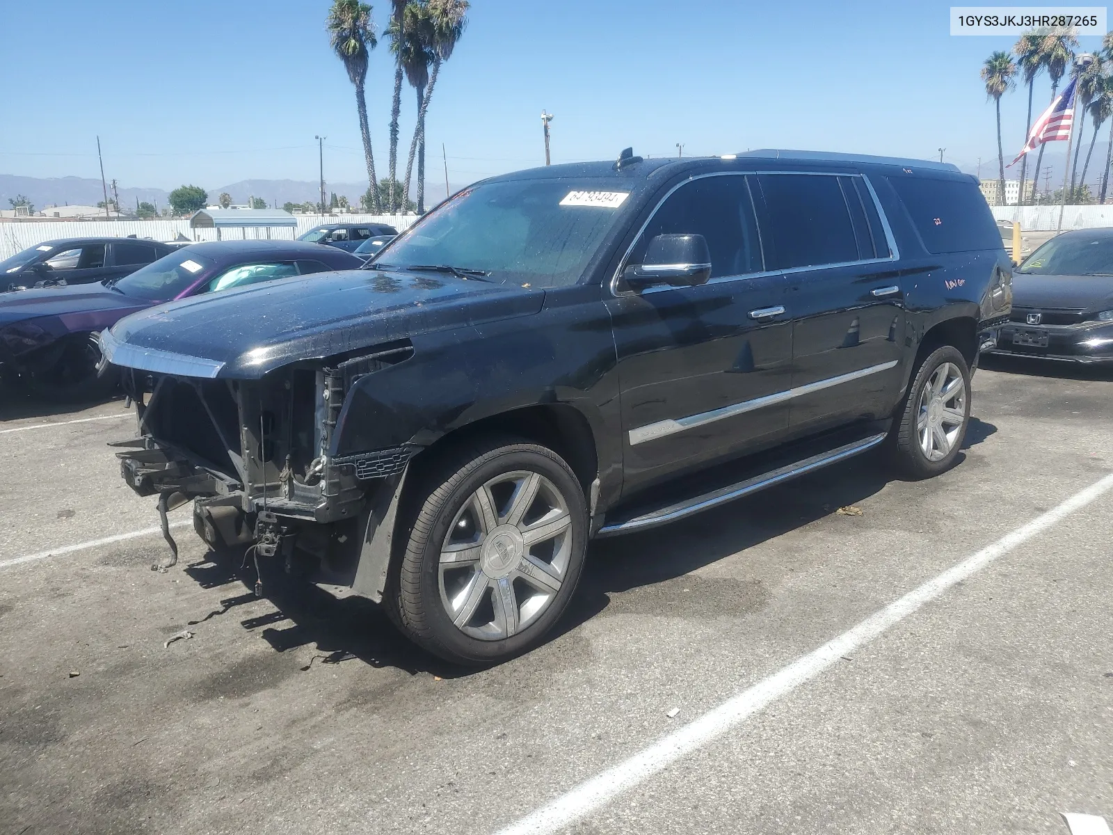 1GYS3JKJ3HR287265 2017 Cadillac Escalade Esv Premium Luxury