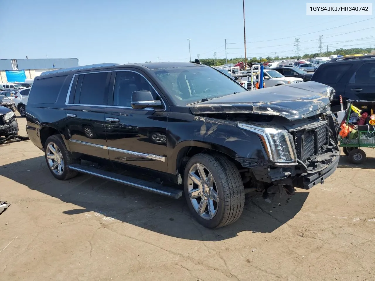 1GYS4JKJ7HR340742 2017 Cadillac Escalade Esv Premium Luxury