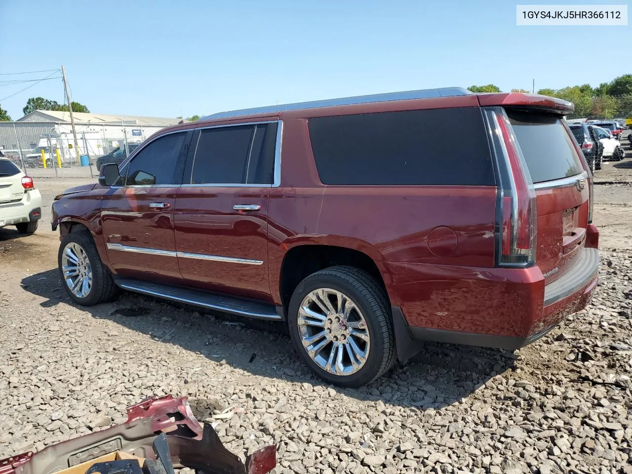 1GYS4JKJ5HR366112 2017 Cadillac Escalade Esv Premium Luxury